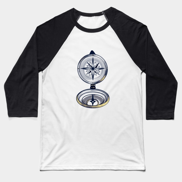 Compass Baseball T-Shirt by jen28